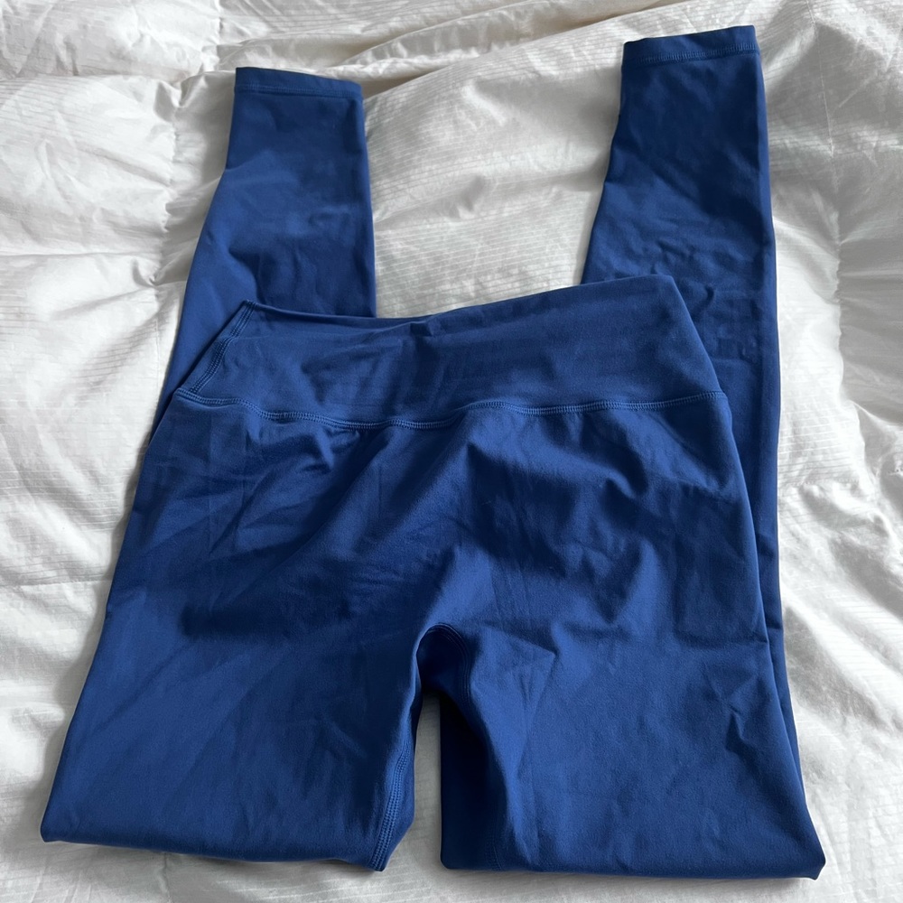 Alphalete Alphalux Wonder Legging 27" Tuxedo Blue Medium Like New